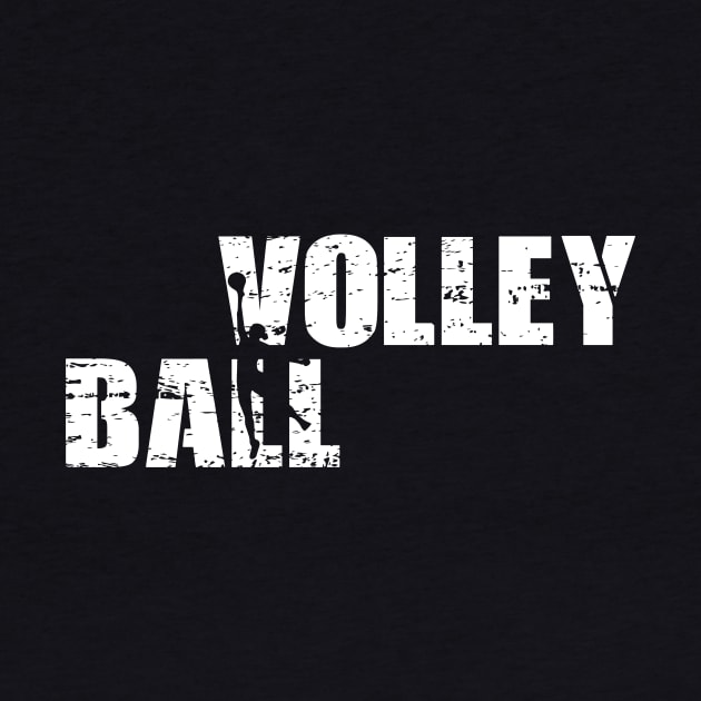 Distressed Look Volleyball Gift For Volleyball Players by OceanRadar